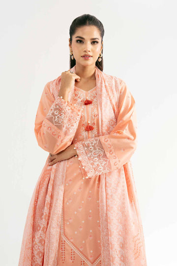 Nishat Linen 3 Piece -  Paste Printed Embroidered Suit - 42501816 Online Shopping